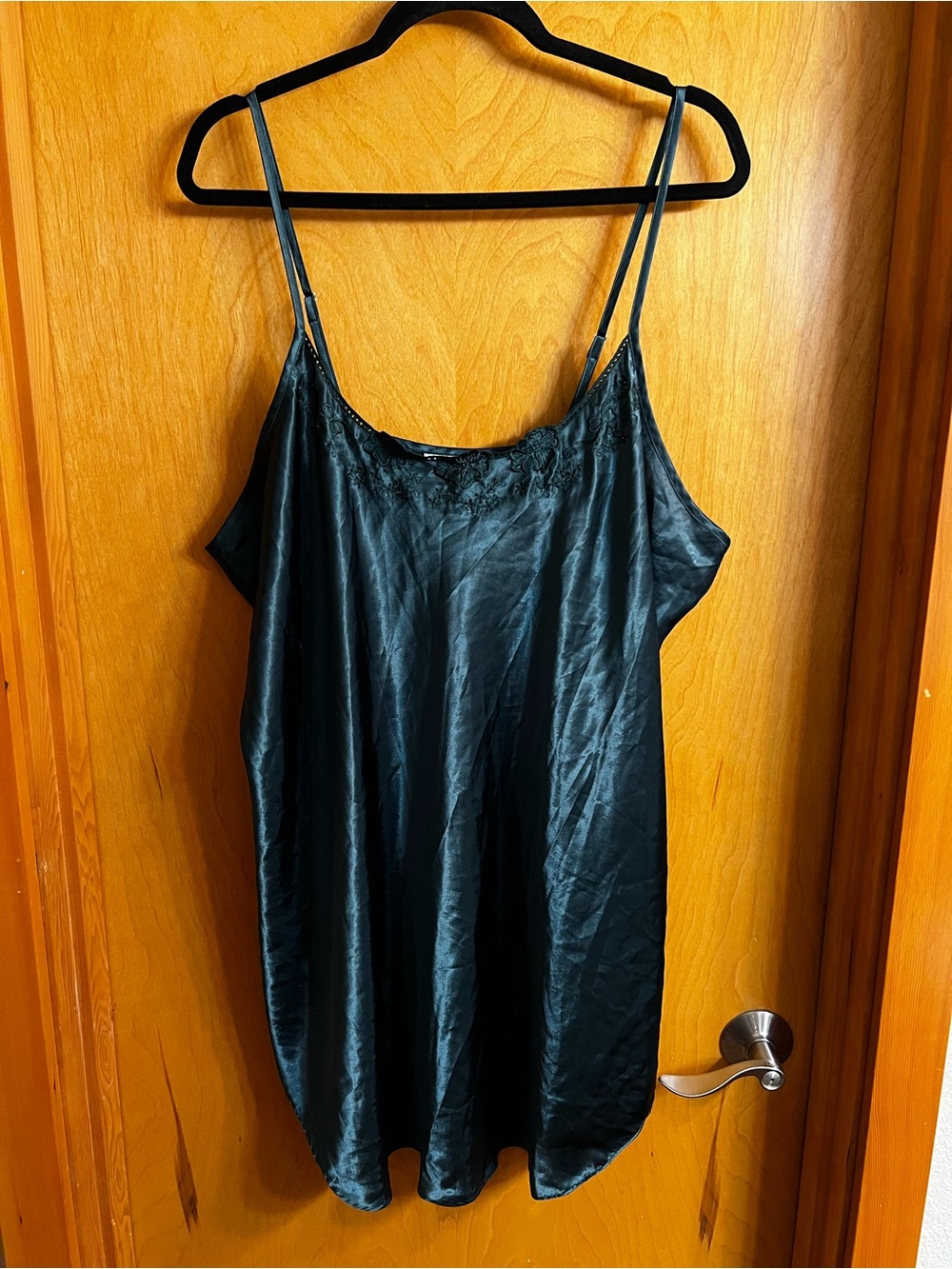 Silky Forest Green Slip Dress/Nightie